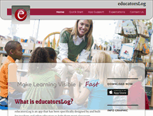 Tablet Screenshot of educatorslog.com